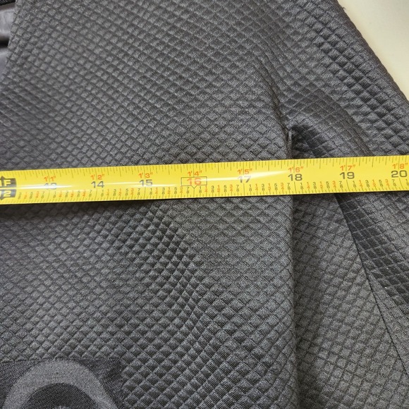 Leon Max Size M Limited Edition Circle Cloqué Jacquard Topper Coat Black Texture - Picture 10 of 15